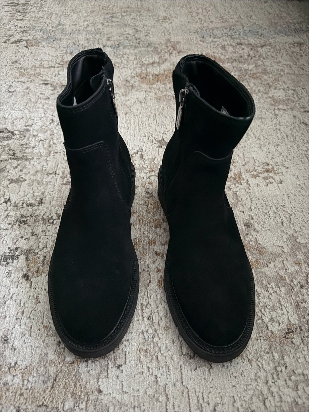 Blondo Black Suede Chukka Zip Boots